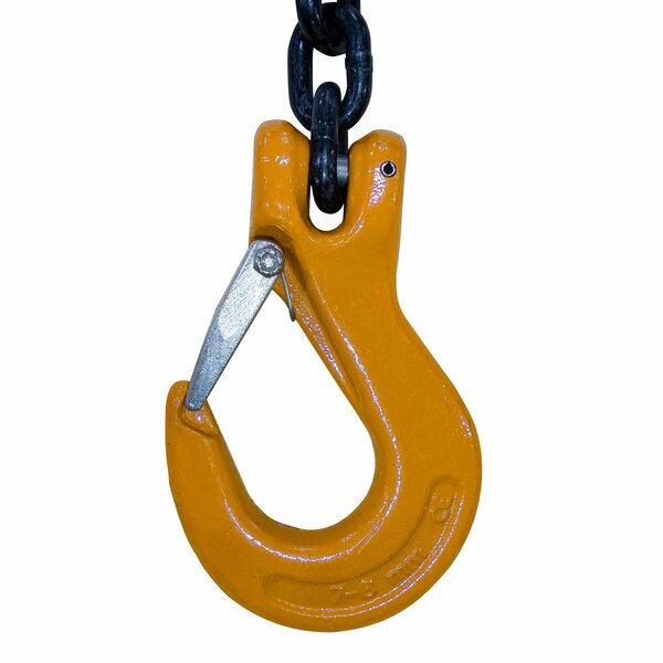 Starke Sling Hook with Safety Latch, 5/16in Chain, Grade 80, Steel, Chain Sling Component SCS-516SH